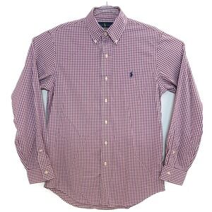 Ralph Lauren Shirt Mens Large Purple Gingham Classic Fit Performance Button Down